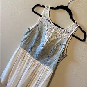 Never Worn Lace and Denim Dress
